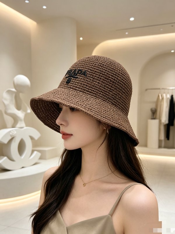 프라다 크로셰 버킷햇 001-269985