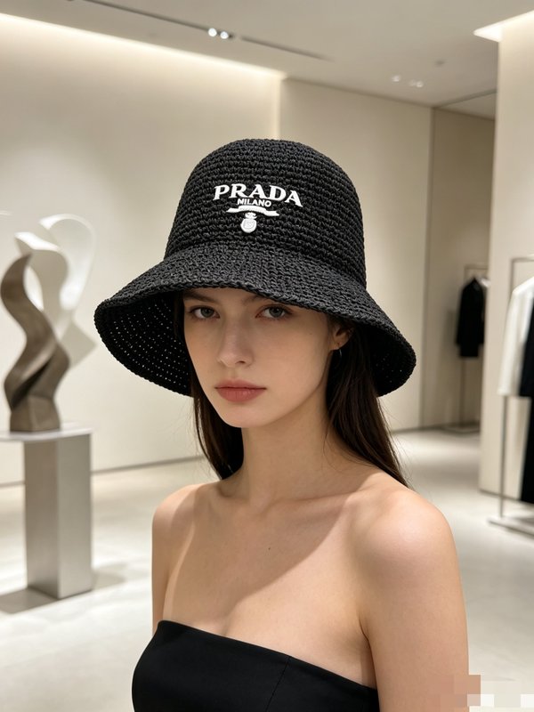 프라다 크로셰 버킷햇 001-269985