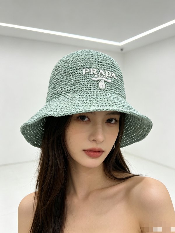 프라다 크로셰 버킷햇 001-269985