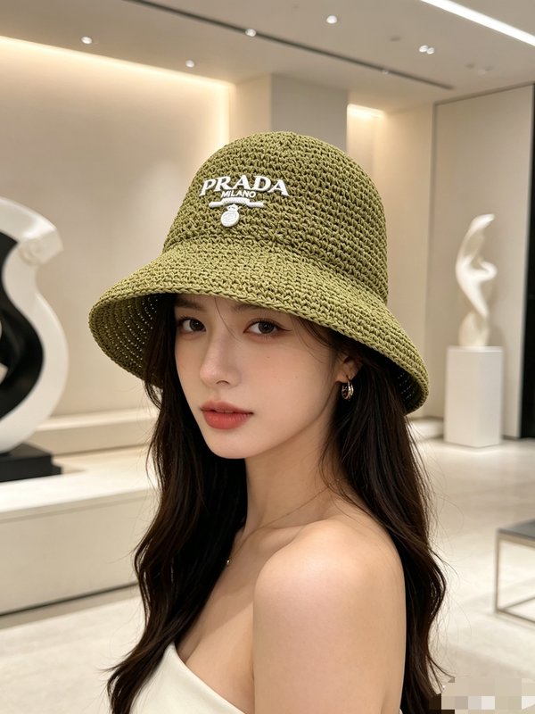 프라다 크로셰 버킷햇 001-269985