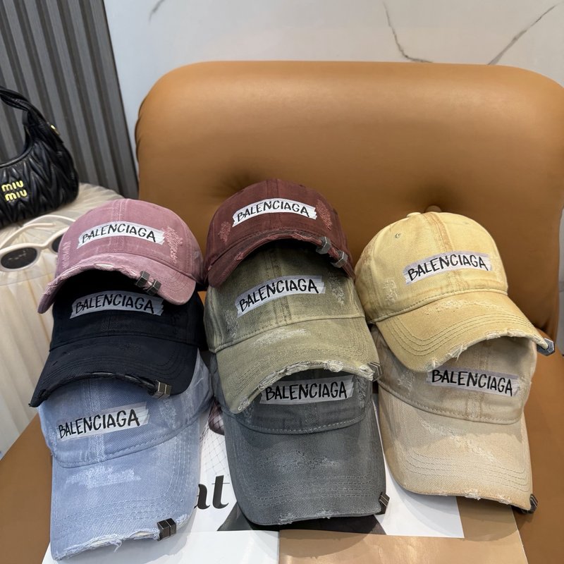 발렌시아가 세미워싱 순면 야구모자 001-270559