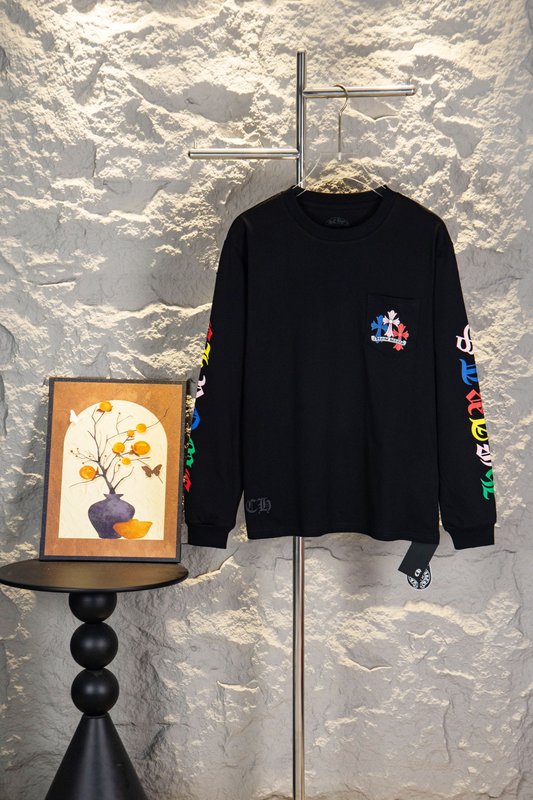 크롬하츠 컬러 크로스 롱슬리브 티셔츠 001-270596