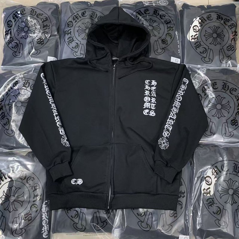 Chrome Hearts 프린트 후드 집업 가디건 001-270615