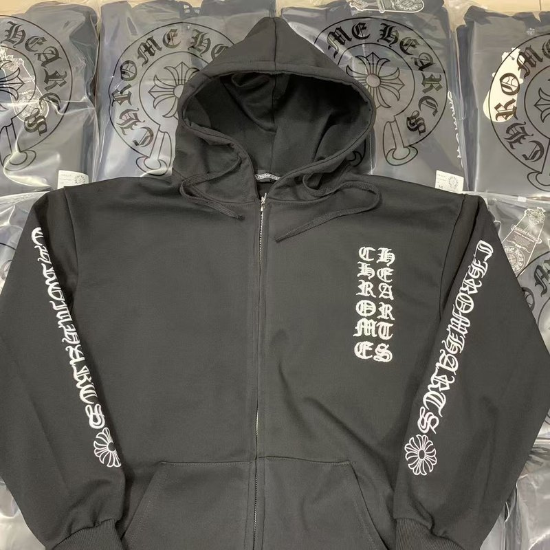 Chrome Hearts 프린트 후드 집업 가디건 001-270615