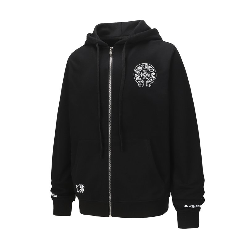 Chrome Hearts 프린트 지퍼 후드 가디건 001-270618