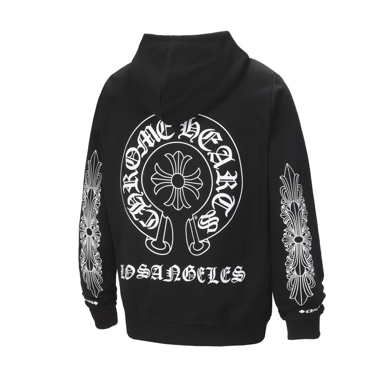 Chrome Hearts 프린트 지퍼 후드 가디건 001-270618