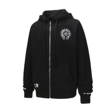 Chrome Hearts 프린트 지퍼 후드 가디건 001-270618