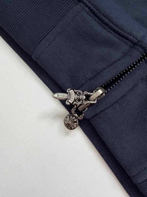 Chrome Hearts 남색 레드라벨 십자가 후드티 001-270637