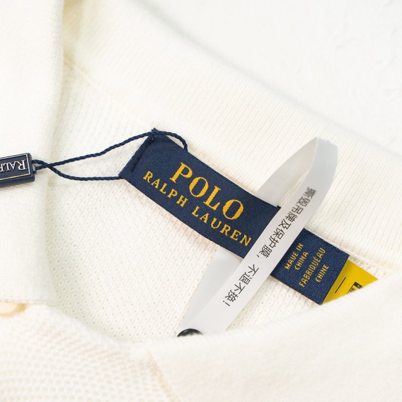 Ralph Lauren 포켓 자수 니트 반팔 셔츠 001-270984