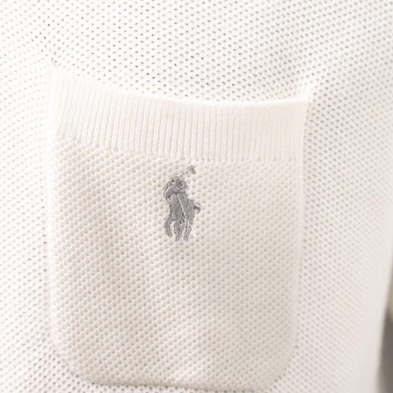 Ralph Lauren 포켓 자수 니트 반팔 셔츠 001-270984