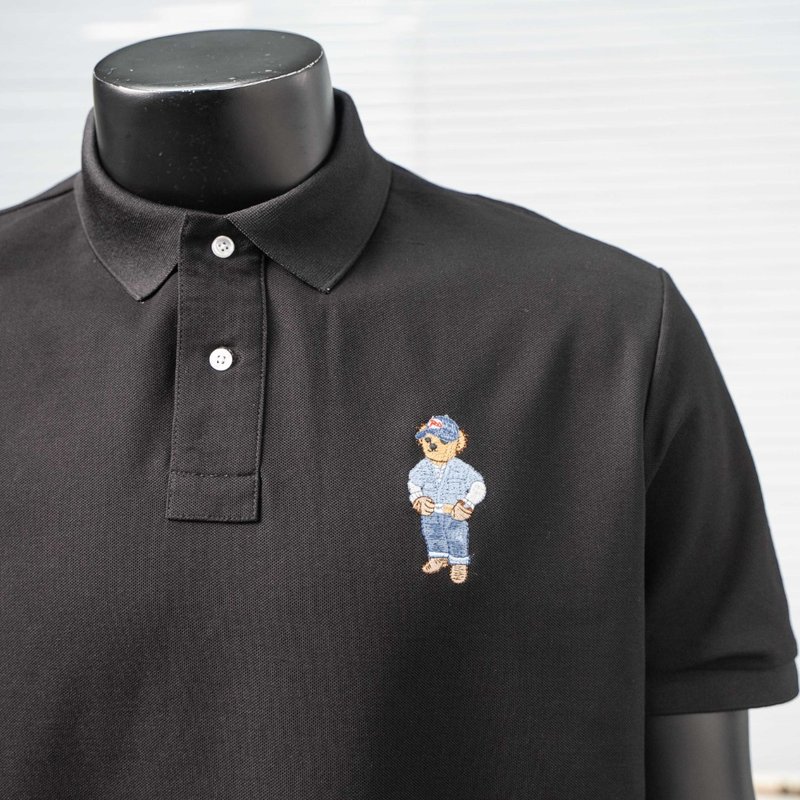 Ralph Lauren 카툰 자수 베어 반팔 폴로 셔츠 001-270988
