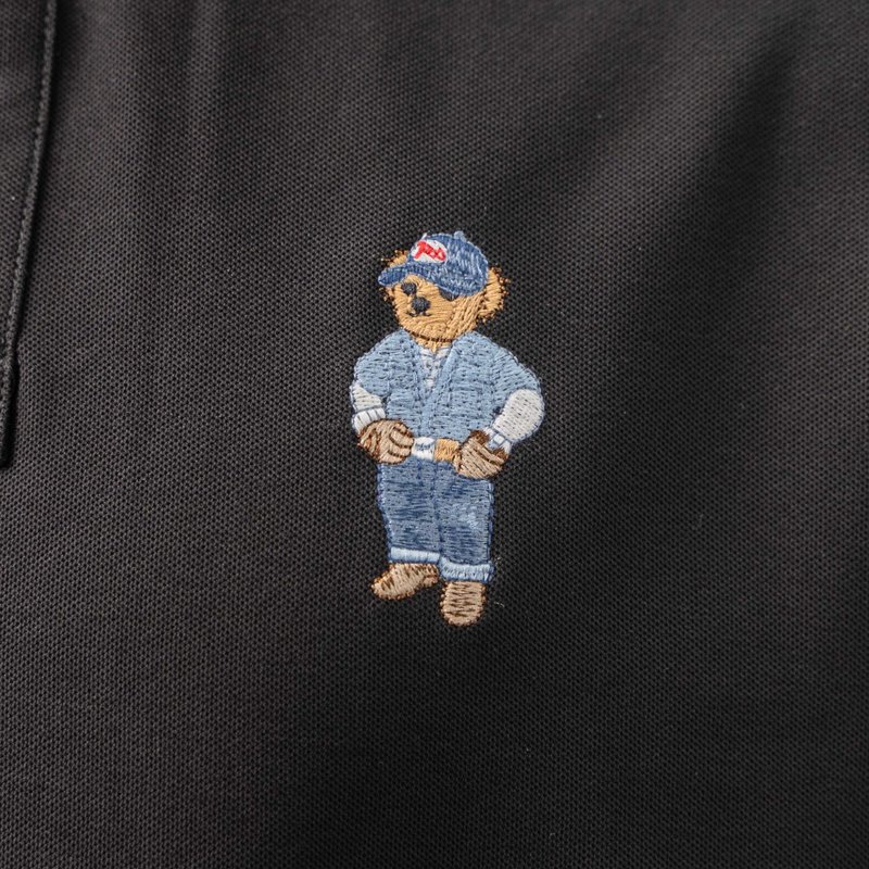 Ralph Lauren 카툰 자수 베어 반팔 폴로 셔츠 001-270988