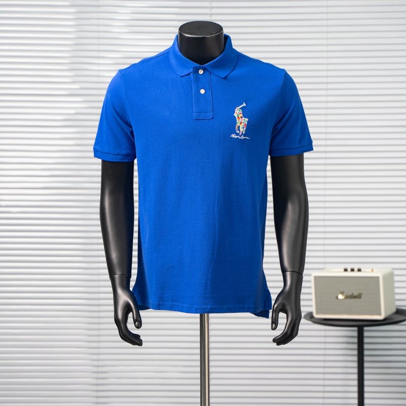 Ralph Lauren 컬러 자수 반팔 폴로 셔츠 001-270990