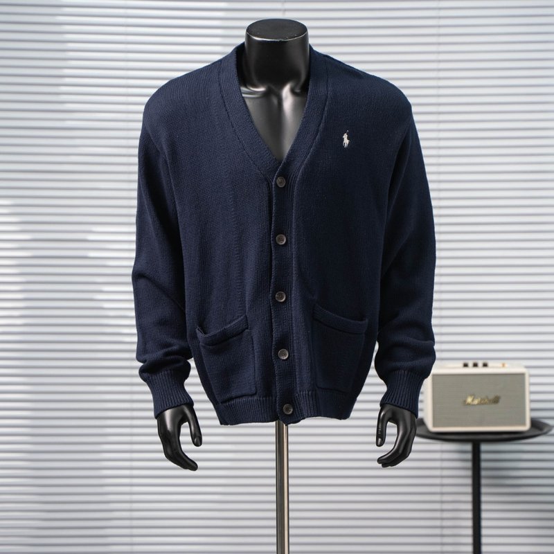 Ralph Lauren 자수 코튼 니트 가디건 001-271004