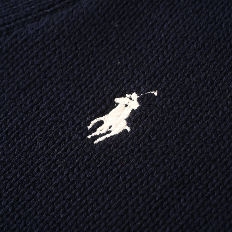 RALPH LAUREN 포니 자수 코튼 니트 가디건 001-271020