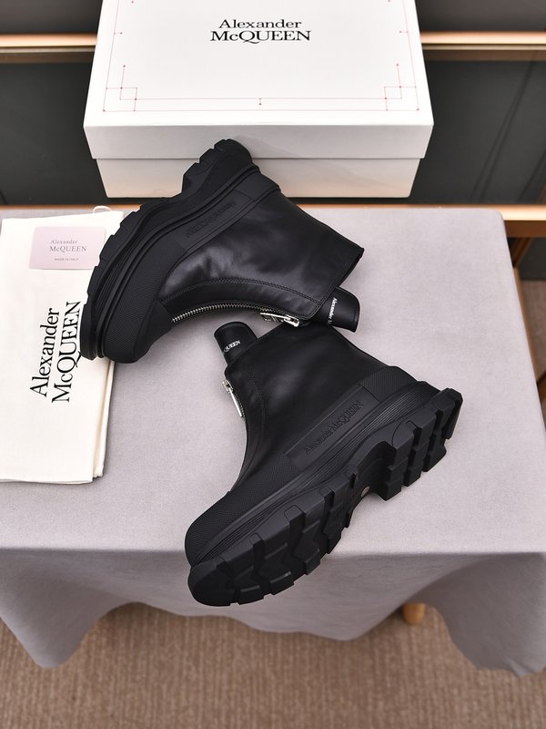 알렉산더 맥퀸 두꺼운 밑창 지퍼 부츠 001-271180