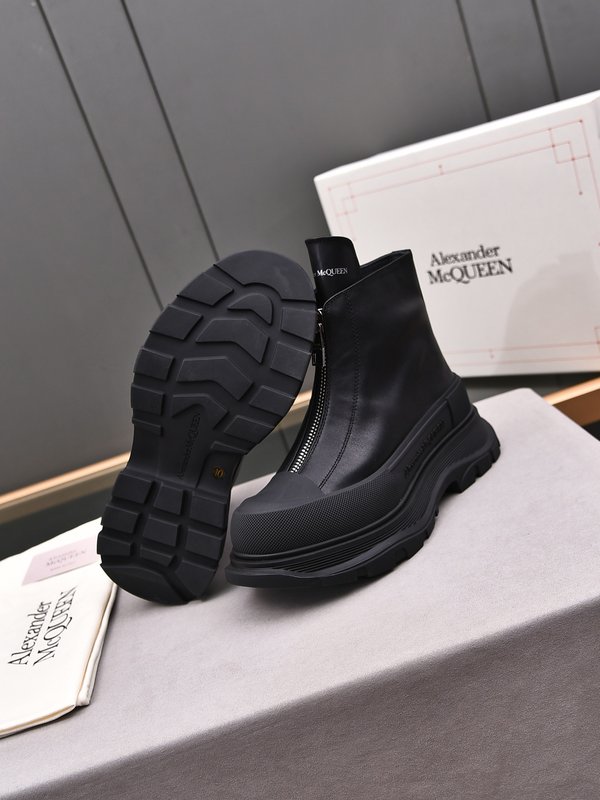 알렉산더 맥퀸 두꺼운 밑창 지퍼 부츠 001-271180