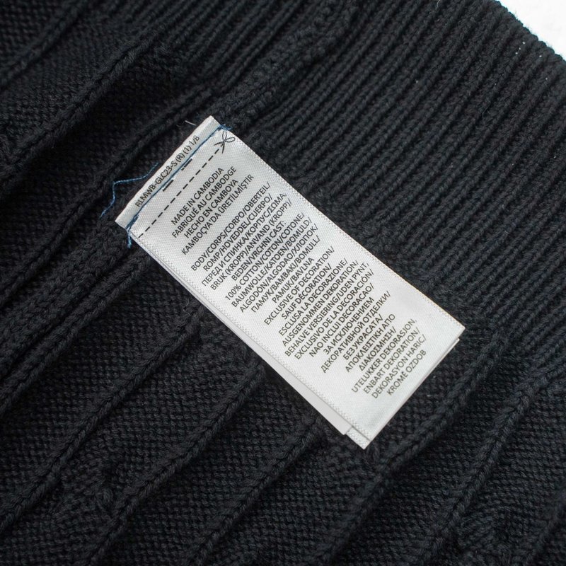 Ralph Lauren 남성 라운드넥 순색 자수 로고 001-271405