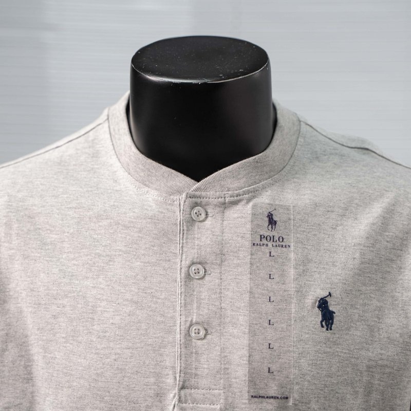 Ralph Lauren 말 자수 헨리넥 긴팔 티셔츠 001-271415