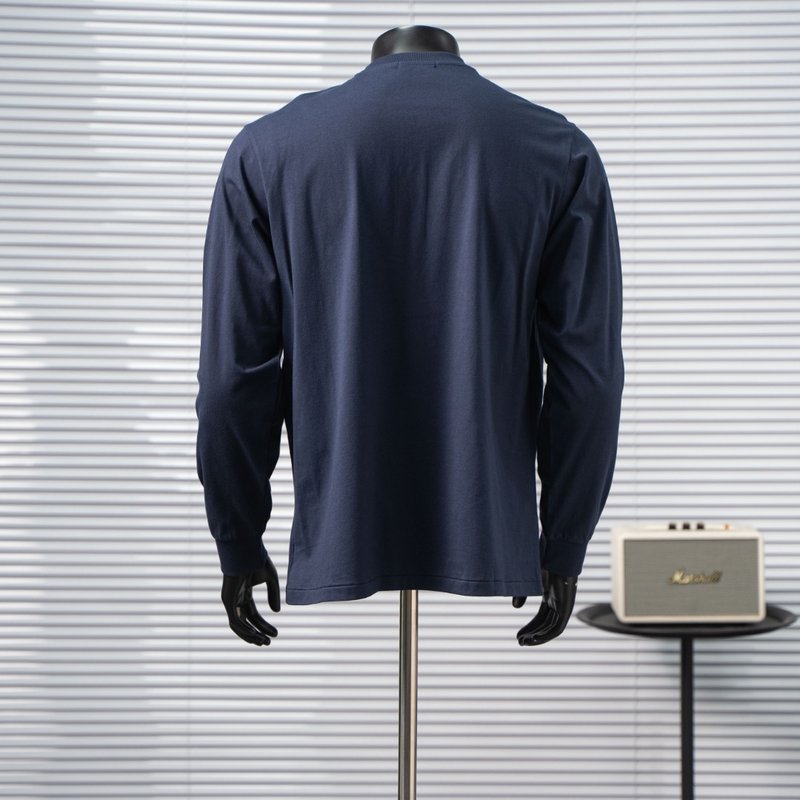 Ralph Lauren 말 자수 헨리넥 긴팔 티셔츠 001-271418