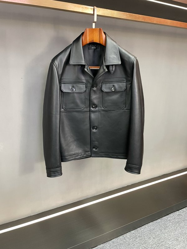 Tom Ford 워크 칼라 양피 자켓 001-271434