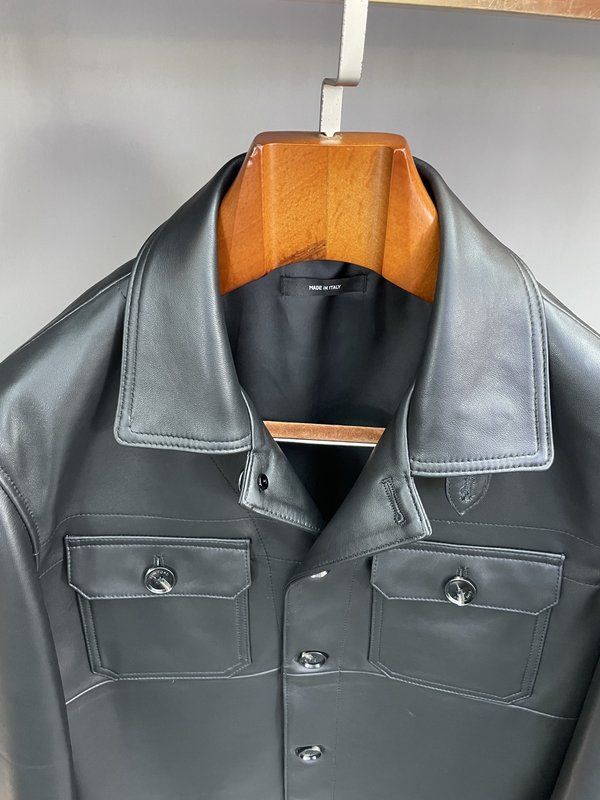 Tom Ford 워크 칼라 양피 자켓 001-271434