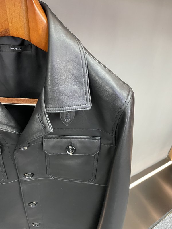 Tom Ford 워크 칼라 양피 자켓 001-271434