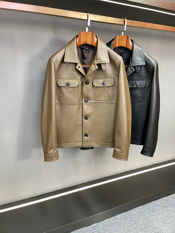Tom Ford 워크웨어 카라 양피 자켓 001-271435