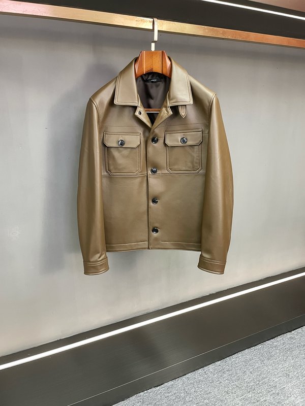 Tom Ford 워크웨어 카라 양피 자켓 001-271435