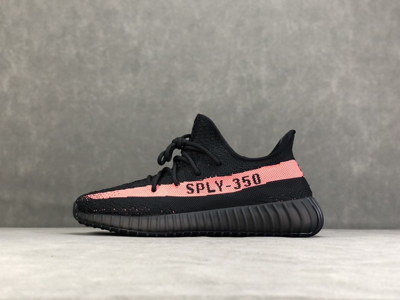 Yeezy 350 v2 블랙 핑크 운동화 001-271458
