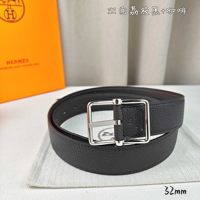 에르메스 핀 버클 벨트 양면 리치 문양 32mm 001-271526