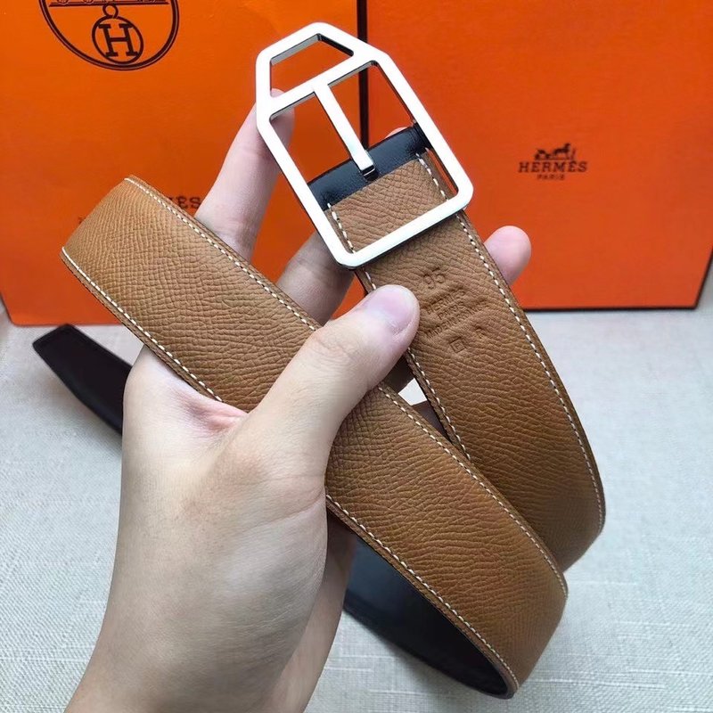 에르메스 핀 버클 벨트 소가죽 32mm 001-271527