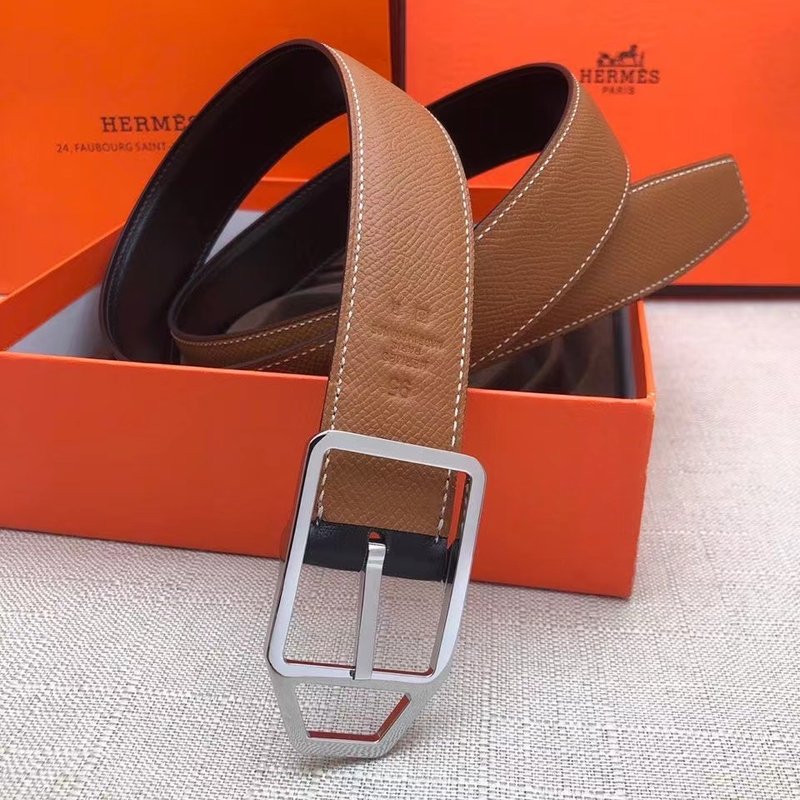 에르메스 핀 버클 벨트 소가죽 32mm 001-271527