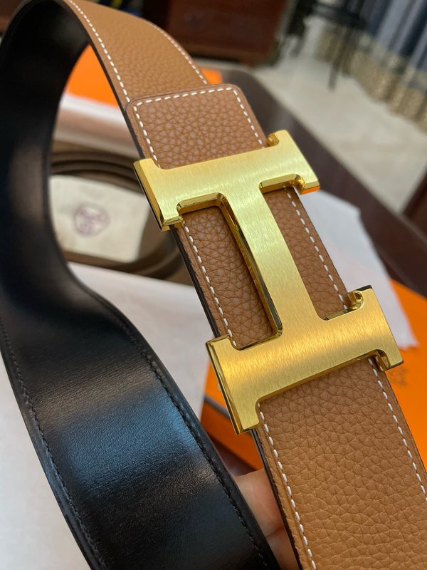 에르메스 클래식 H 브러시드 벨트 38mm 001-271536