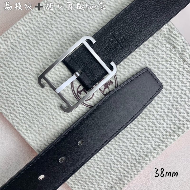 에르메스 핀 버클 벨트 블랙 리치 문양 001-271555