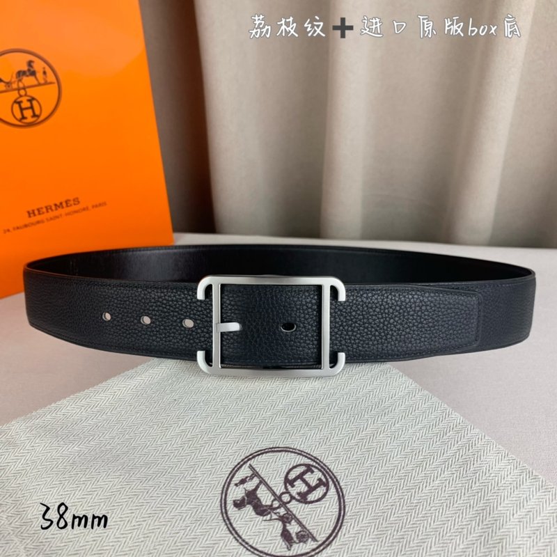 에르메스 핀 버클 벨트 블랙 리치 문양 001-271555