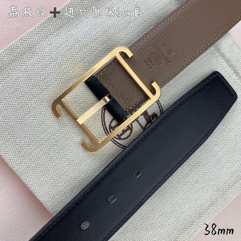 에르메스 핀버클 양면 가죽 벨트 001-271557
