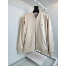브루넬로 쿠치넬리 남성 후드 베이스볼 자켓 001-271572