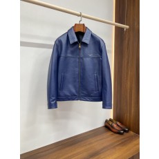 LV 블루 소가죽 카라 자켓 001-271771