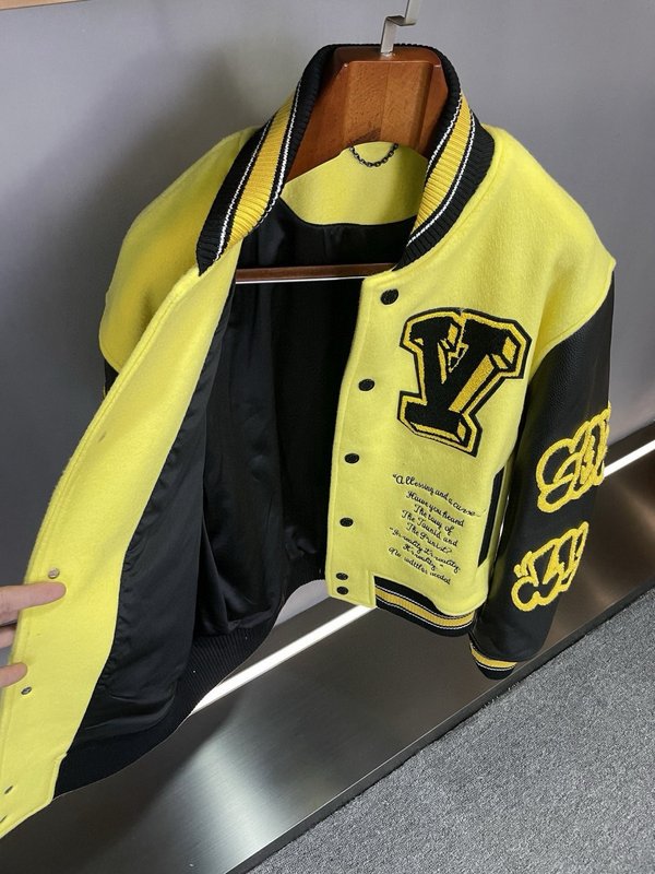 LV 리미티드 컬러블록 캐시미어 야구 자켓 001-271780