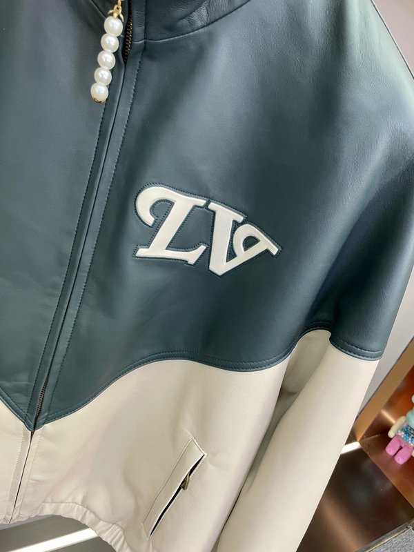 LV 컬러블록 양가죽 스포츠 자켓 001-271814