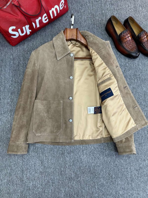 LV 스웨이드 자켓 (아이보리/화이트) 001-271819