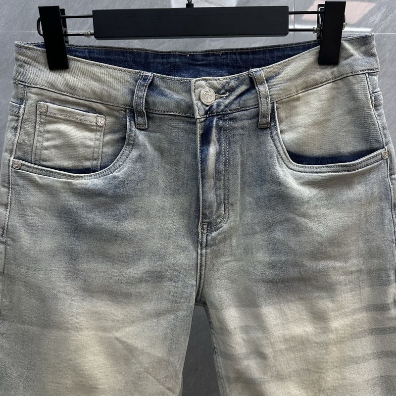 톰브라운 워싱 포 바 스트라이프 데님 반바지 001-271877