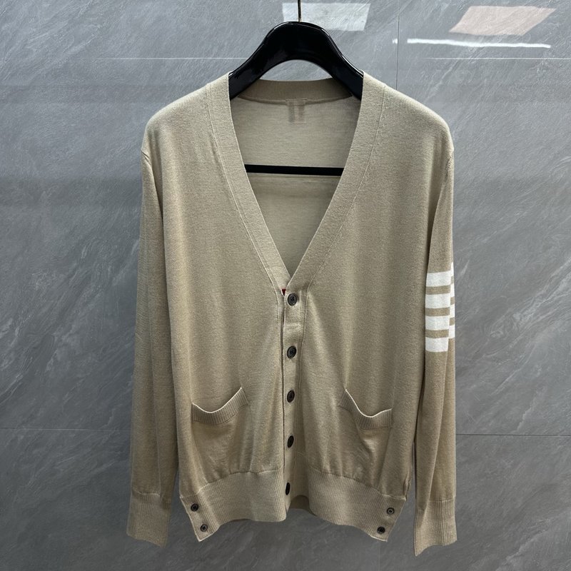 THOM BROWNE 가는 양모 가디건 001-271882