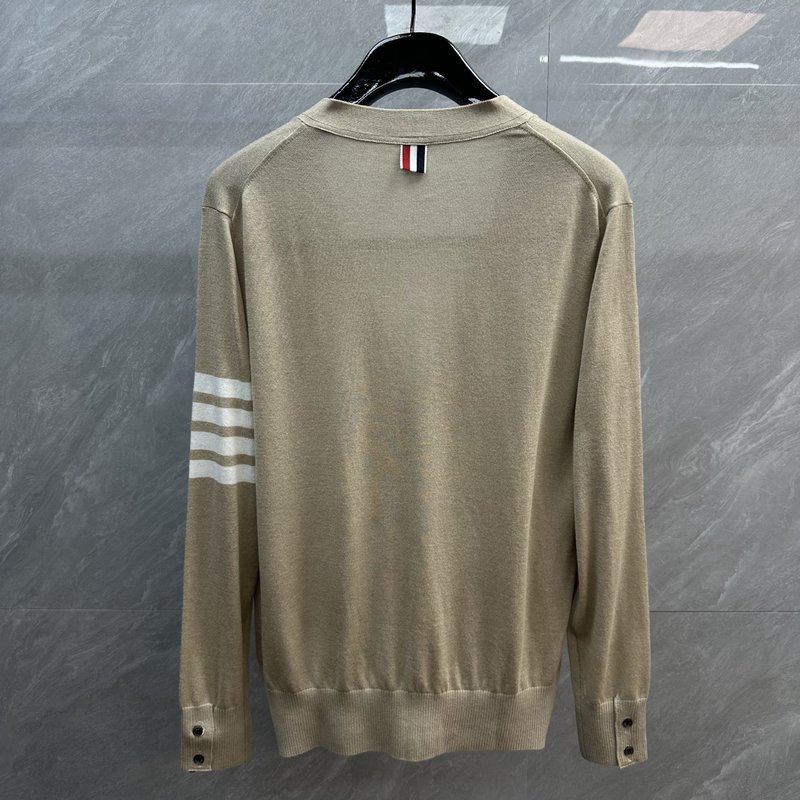 THOM BROWNE 가는 양모 가디건 001-271882