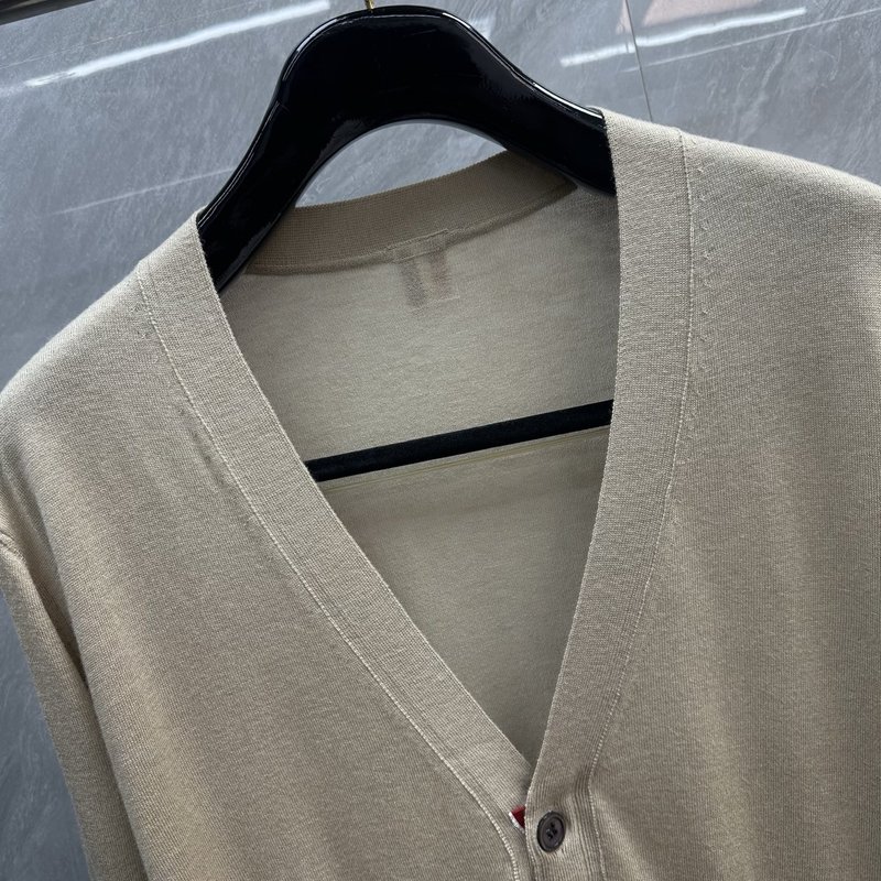 THOM BROWNE 가는 양모 가디건 001-271882