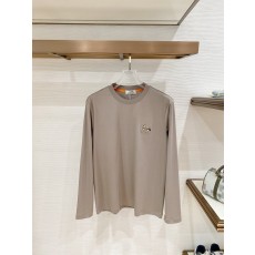 에르메스 실크 면 긴팔 티셔츠 001-271899