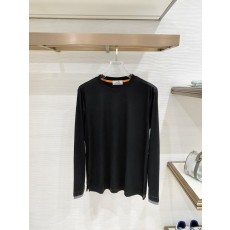 에르메스 실크 면 긴팔 티셔츠 001-271900