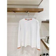 에르메스 실크 코튼 긴팔 티셔츠 001-271901