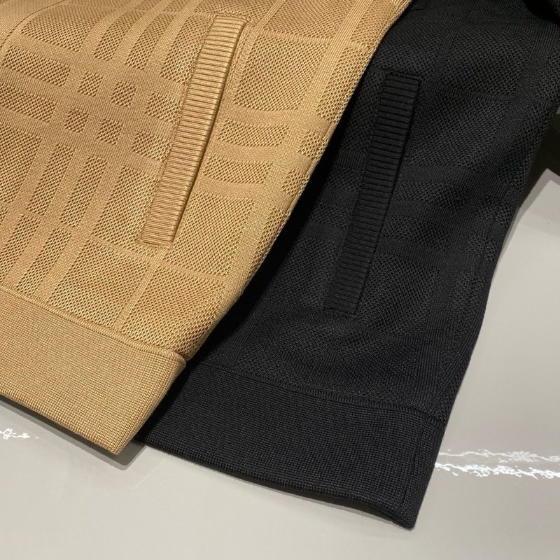 Burberry 남성용 자카드 체크 니트 가디건 001-271944